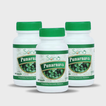 Sona Punarnava Capsules - 60 Capsules (Pack of 3)